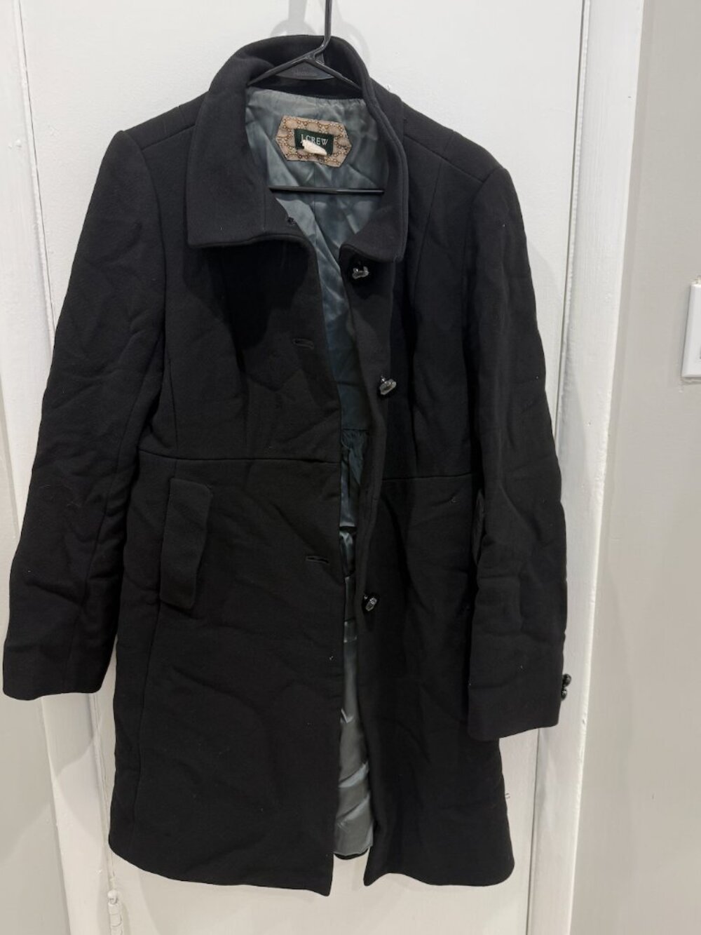 J.Crew Classic lady day coat in Italian double-cloth wool with Thinsulate